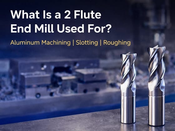 what is a 2 flute end mill used for