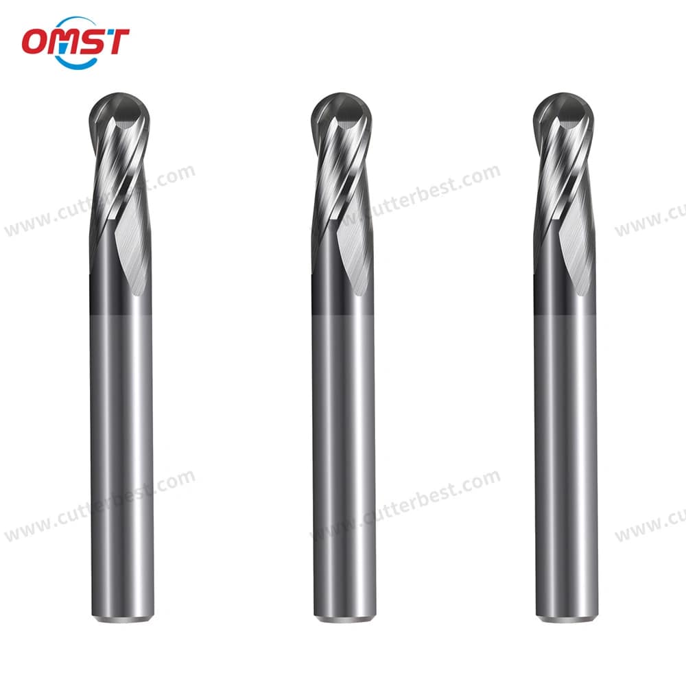 Precision Ball Nose End Mill for 3D Contouring and Mold Machining