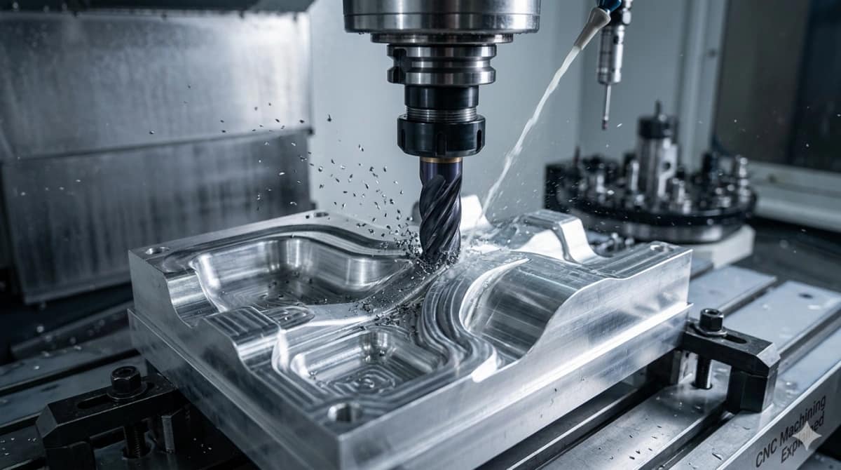 End mill used in CNC contour machining