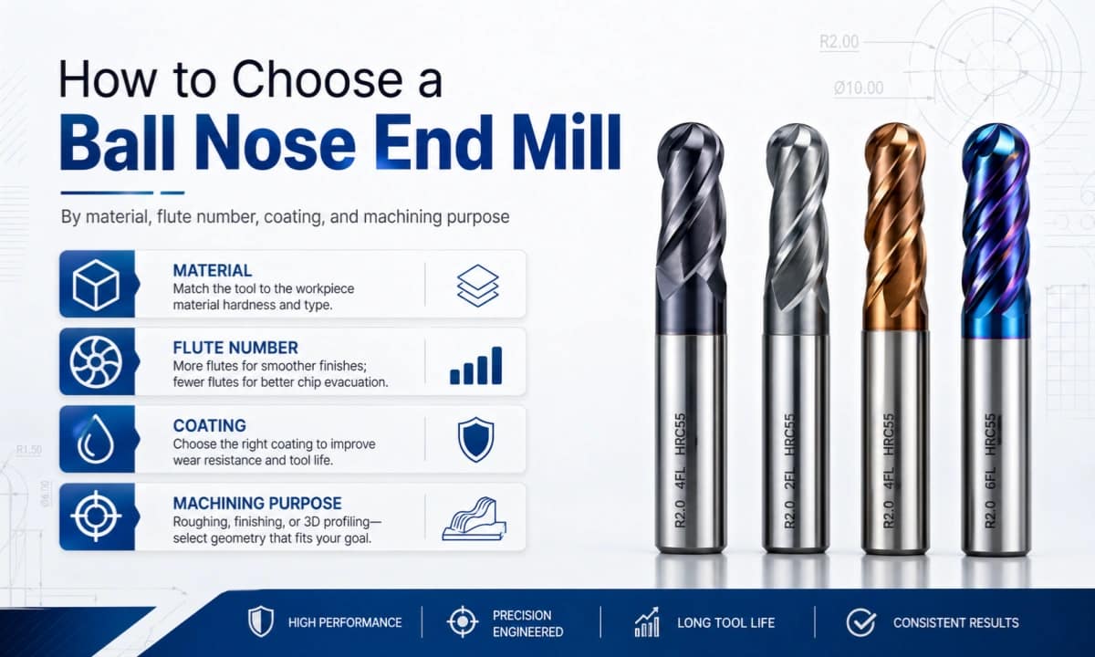 Choosing the Right Ball Nose End Mill for Profile Milling in Different Materials