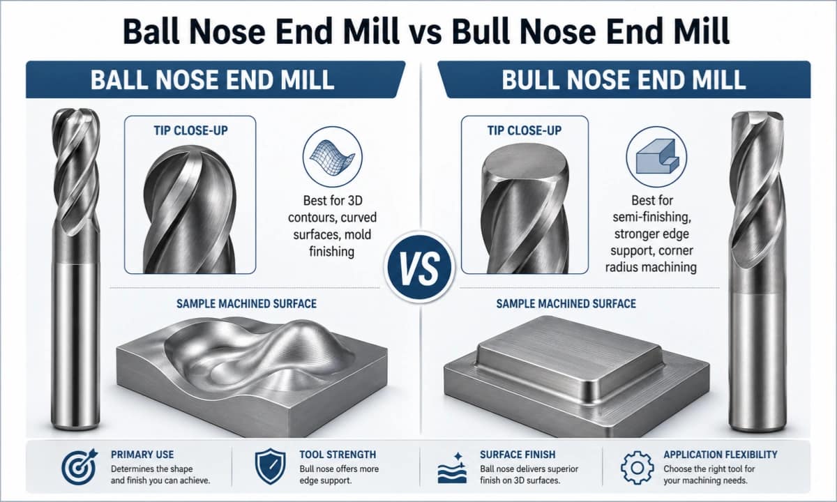ball nose end mill vs bull nose end mill