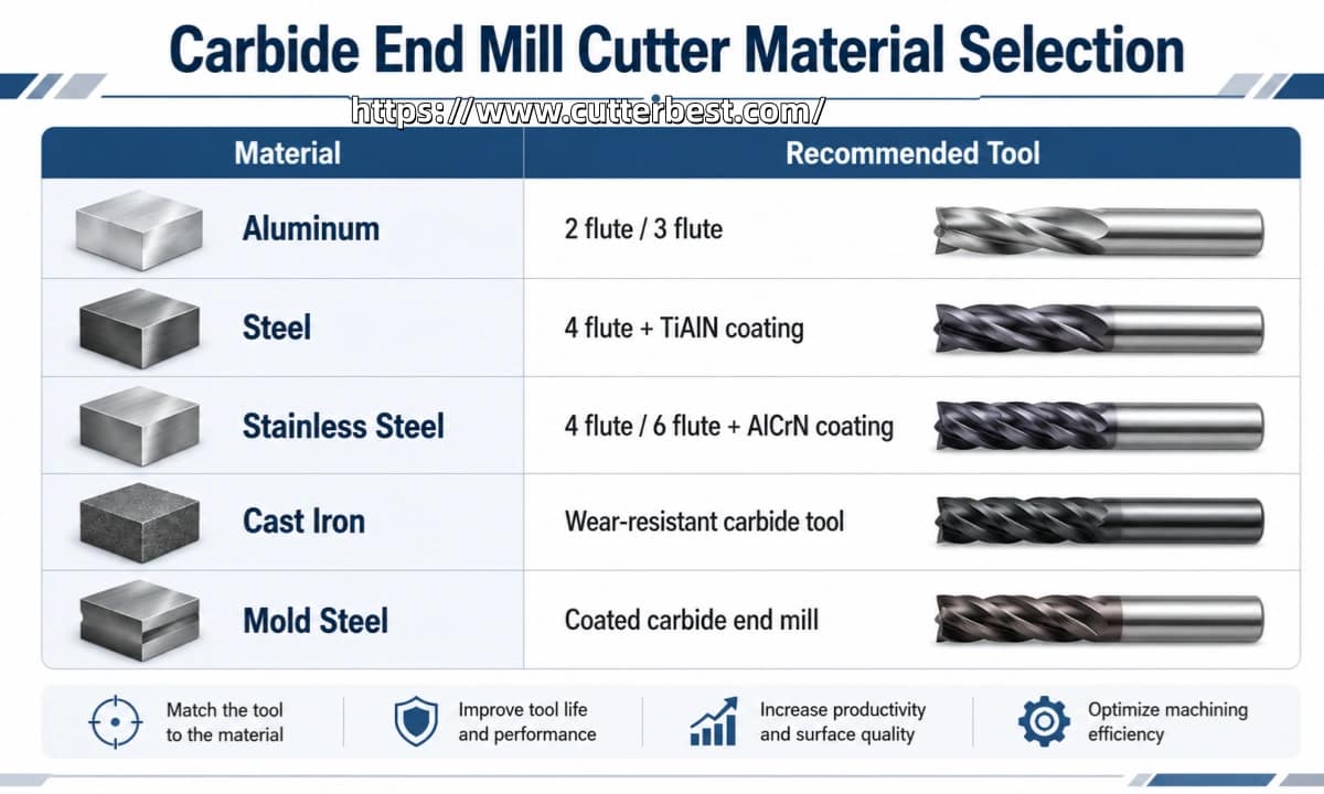 Carbide End Mill Cutter Material Selection