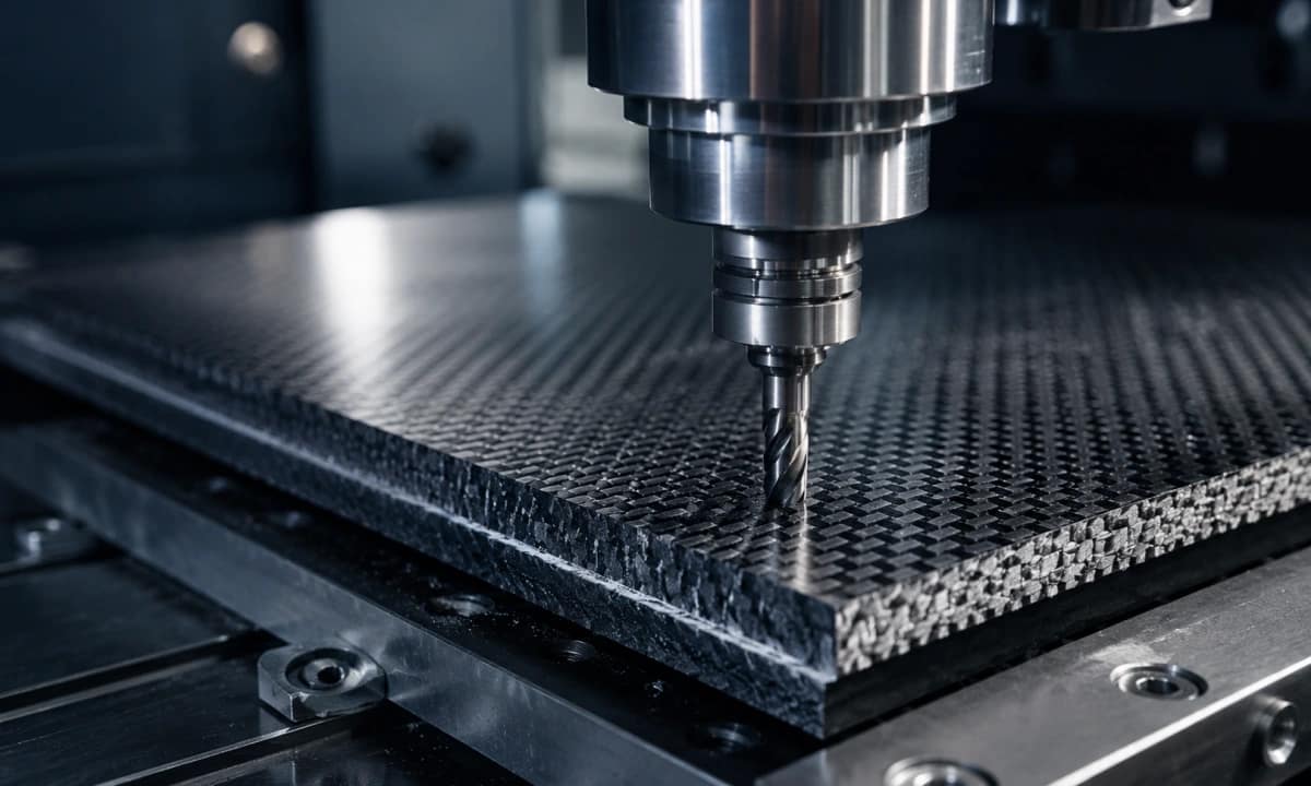 diamond coated end mill for carbon fiber composite trimming