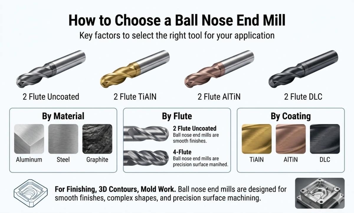 how to choose a ball nose end mill