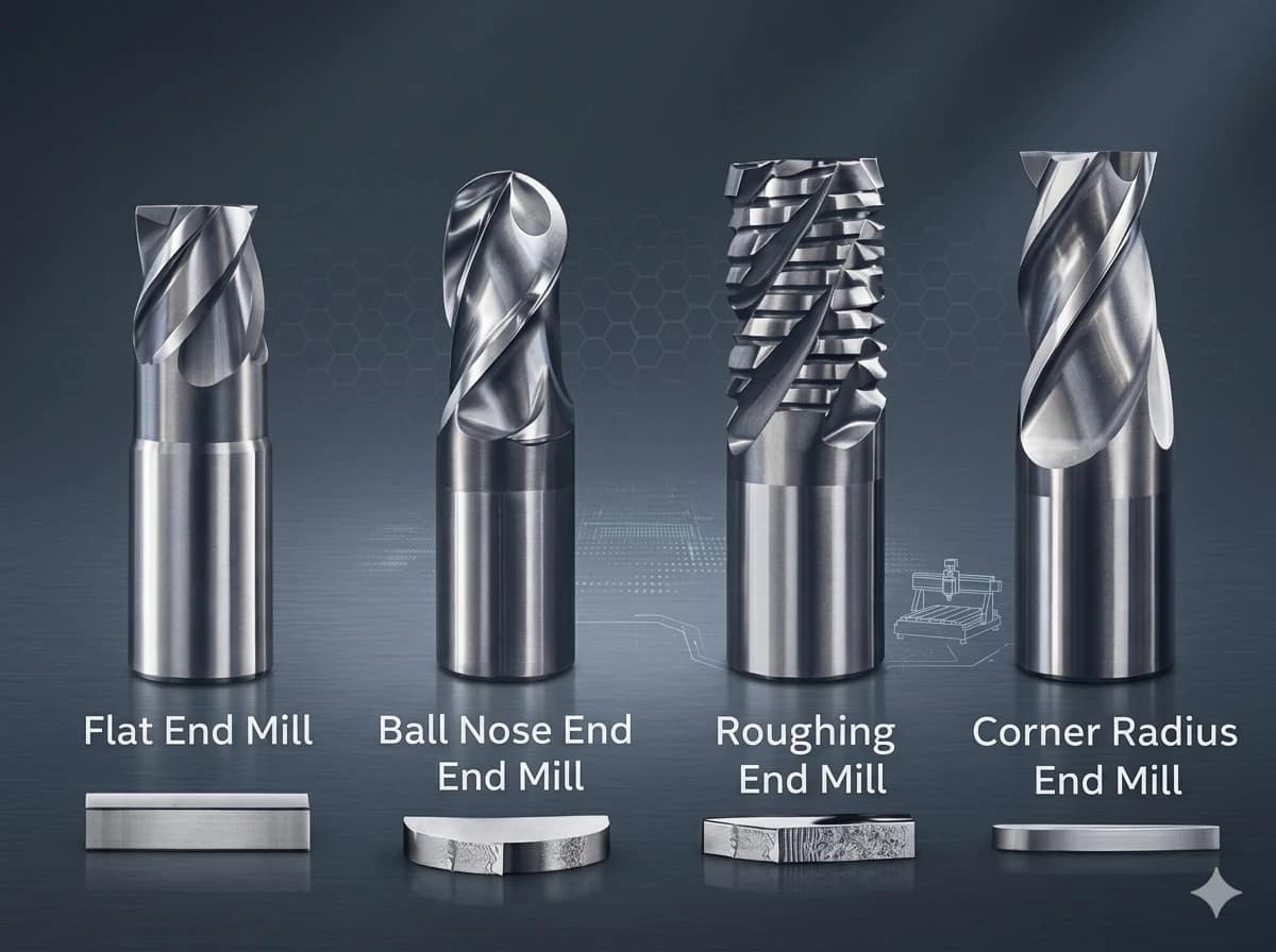 end mill cutter types
