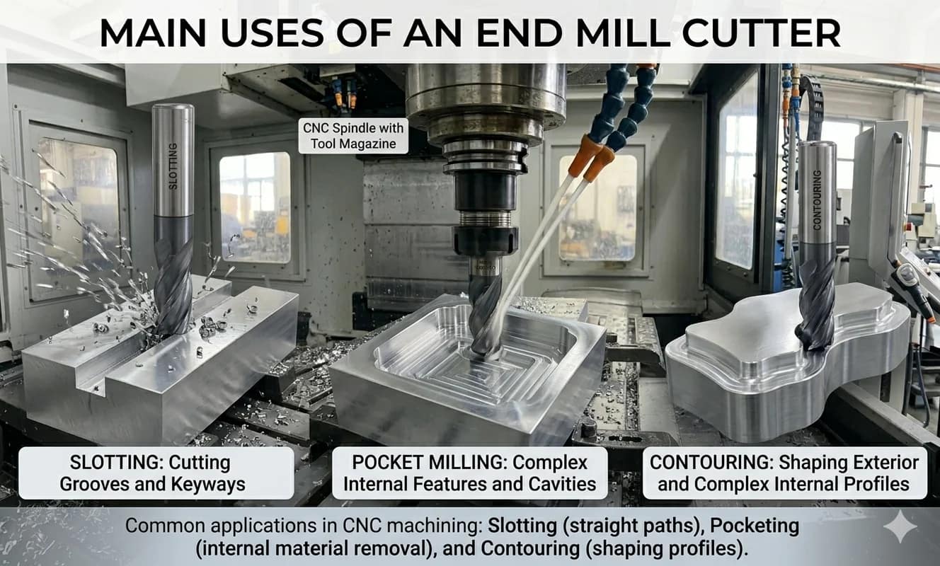 Main Uses of an End Mill Cutter