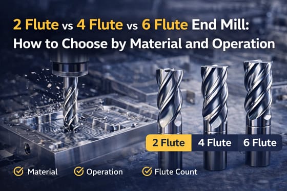 2 flute vs 4 flute vs 6 flute end mill