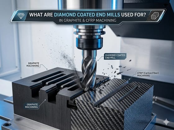 diamond coated end mills for graphite and CFRP machining