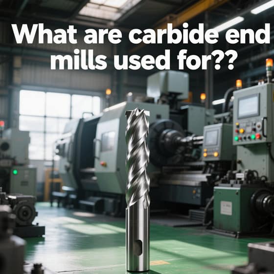What are carbide end mills used for