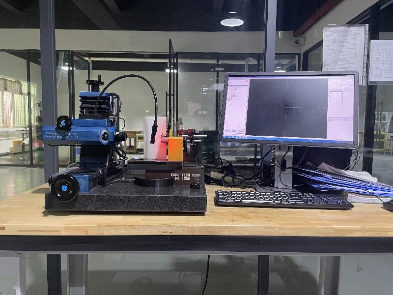 Milling cutter quality control using advanced optical comparator