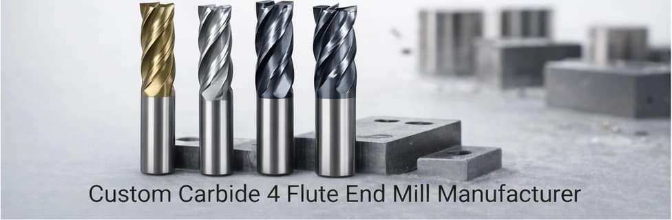 custom carbide 4 flute end mill manufacturer